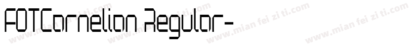 FOTCarnelian Regular字体转换